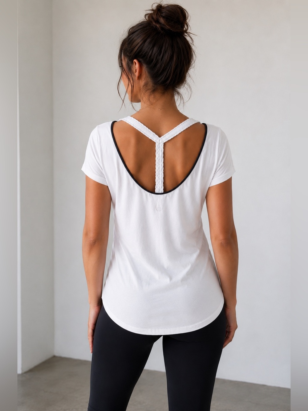 LOLË open back t-shirt size small - Picture 2 of 5